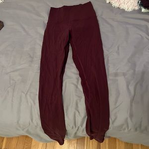 maroon lululemon leggings